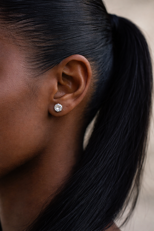 Pendientes Stellar Sparkle — Plata y circonitas cúbicas